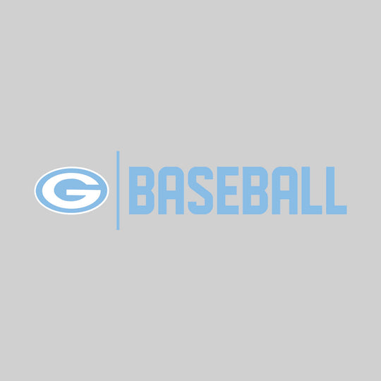 Garber Dukes - Baseball - Mascot with Divider &amp; Baseball Text