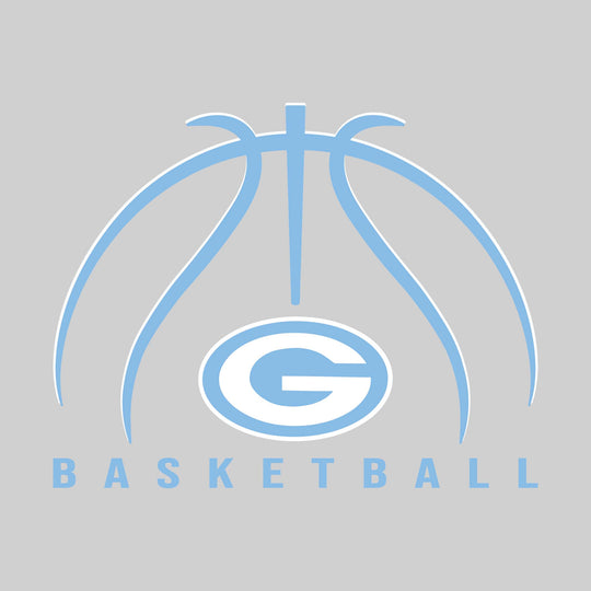 Garber Dukes - Basketball - Basketball Text with Mascot and Grooves