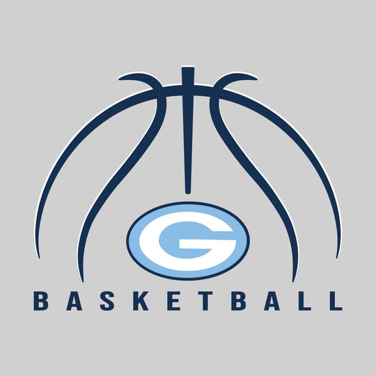 Garber Dukes - Basketball - Basketball Text with Mascot and Grooves