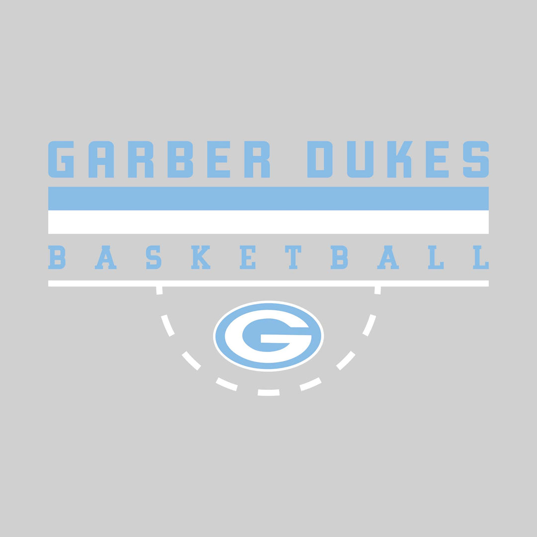 Garber Dukes - Basketball - Double Color Lines with Free-Throw Half Circle