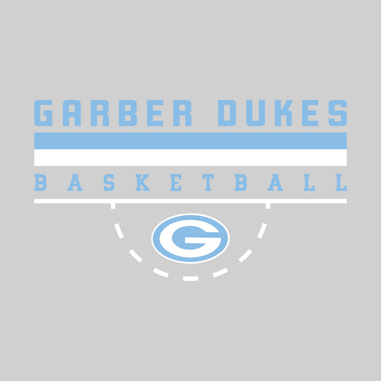 Garber Dukes - Basketball - Double Color Lines with Free-Throw Half Circle