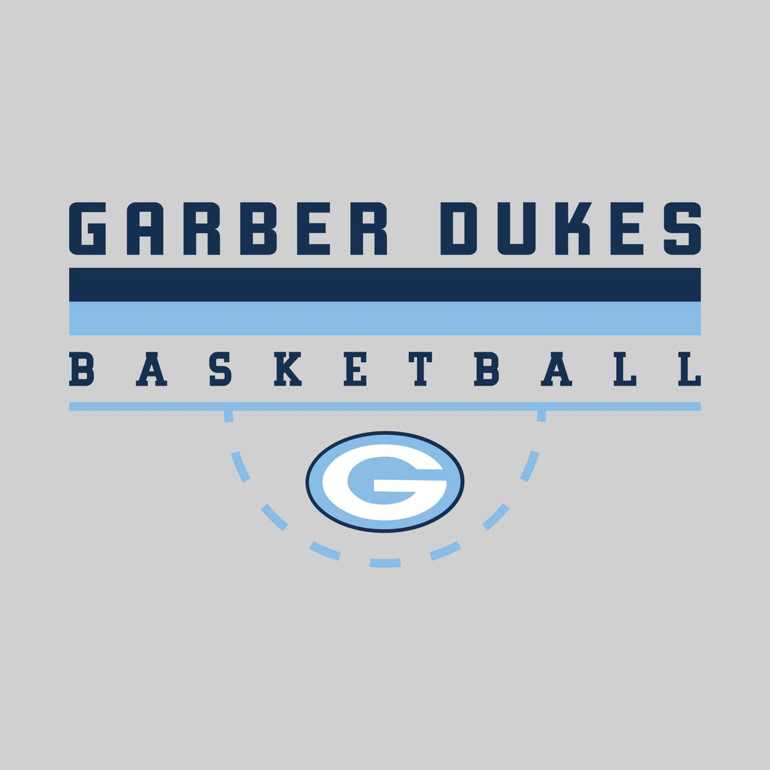 Garber Dukes - Basketball - Double Color Lines with Free-Throw Half Circle