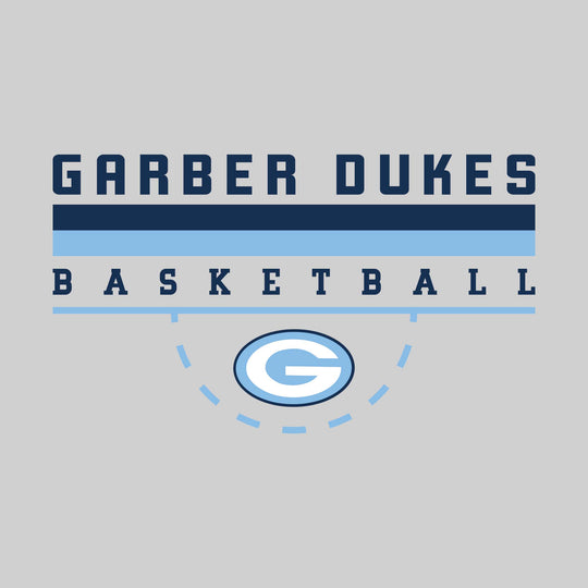 Garber Dukes - Basketball - Double Color Lines with Free-Throw Half Circle