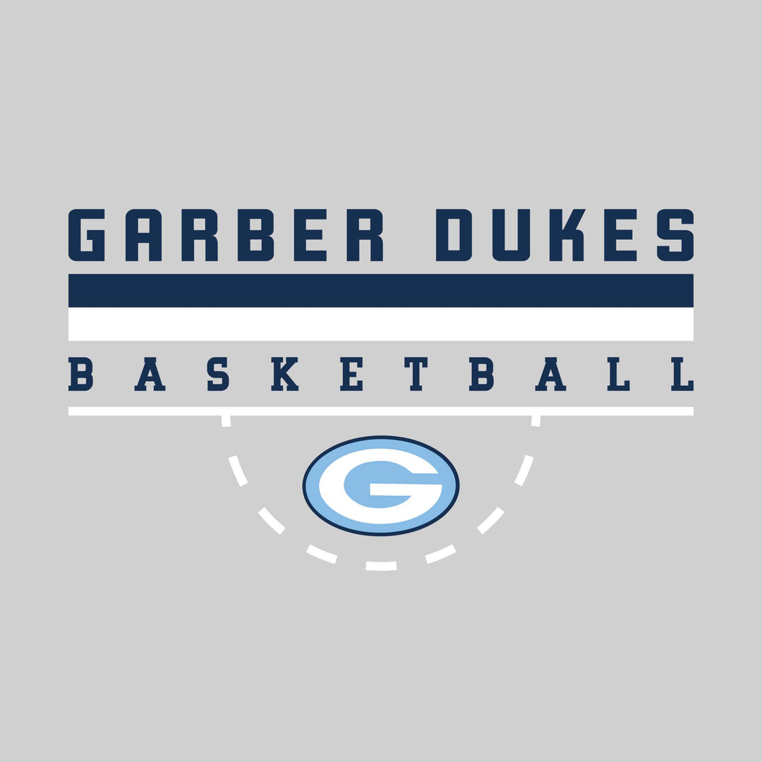 Garber Dukes - Basketball - Double Color Lines with Free-Throw Half Circle