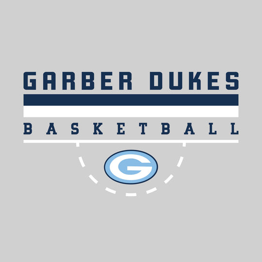Garber Dukes - Basketball - Double Color Lines with Free-Throw Half Circle