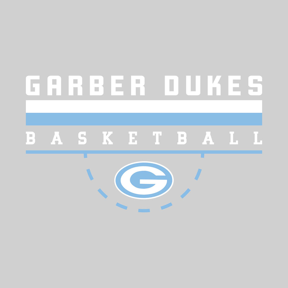 Garber Dukes - Basketball - Double Color Lines with Free-Throw Half Circle