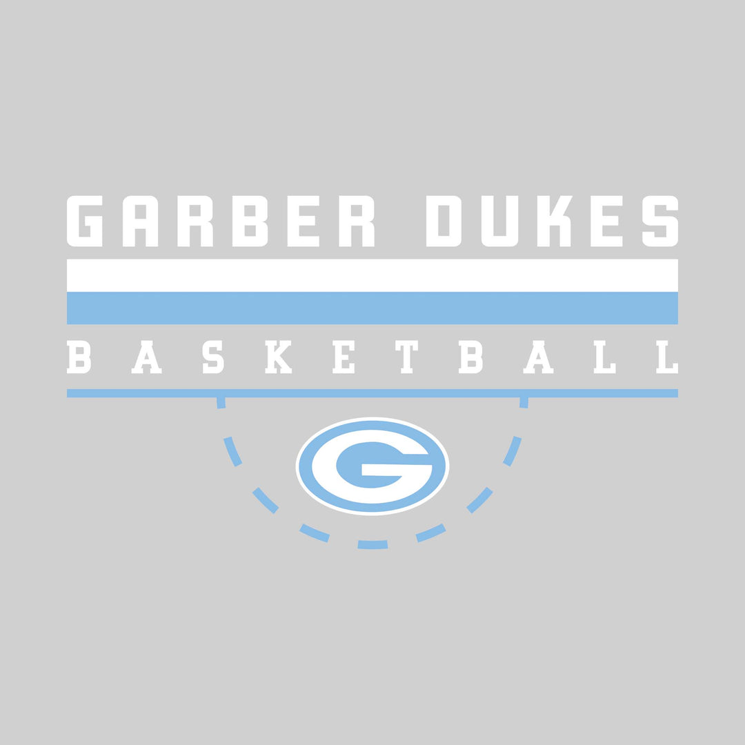 Garber Dukes - Basketball - Double Color Lines with Free-Throw Half Circle