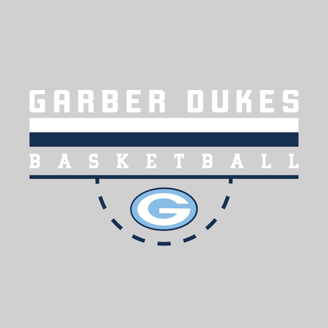 Garber Dukes - Basketball - Double Color Lines with Free-Throw Half Circle
