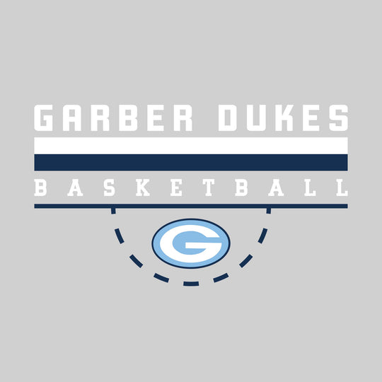 Garber Dukes - Basketball - Double Color Lines with Free-Throw Half Circle