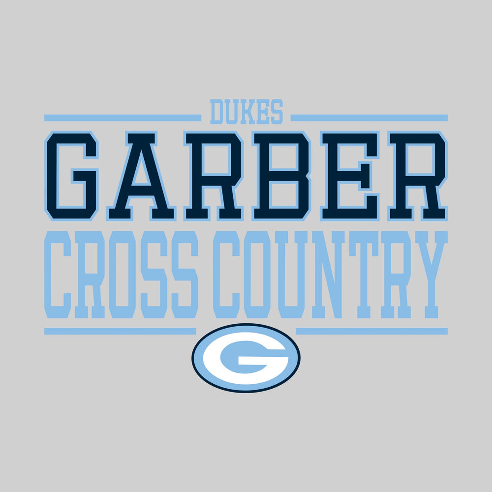 Garber Dukes - Cross Country - Bracketed School Name with Mascot