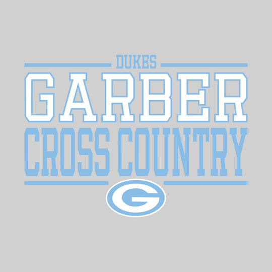 Garber Dukes - Cross Country - Bracketed School Name with Mascot