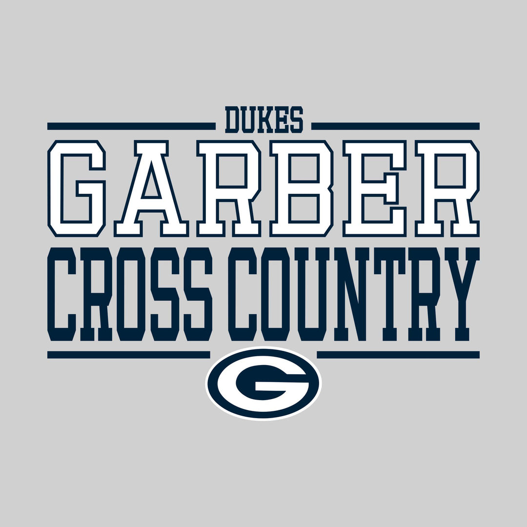 Garber Dukes - Cross Country - Bracketed School Name with Mascot