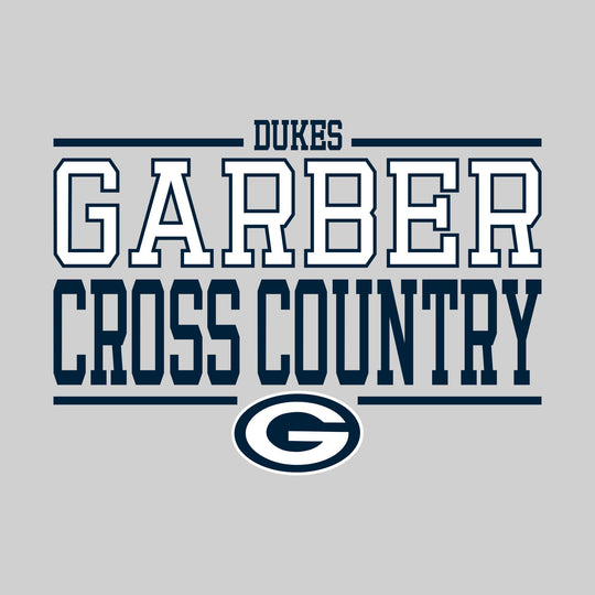 Garber Dukes - Cross Country - Bracketed School Name with Mascot