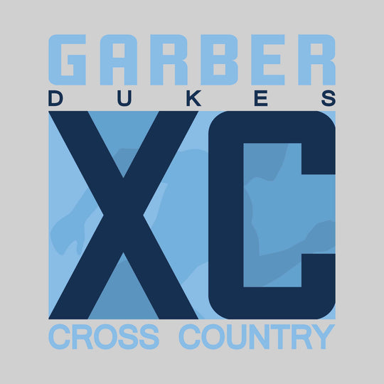 Garber Dukes - Cross Country - XC with Runner Silhouette