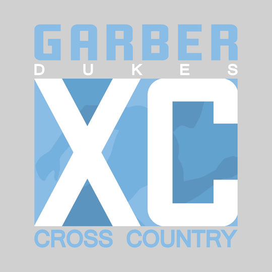 Garber Dukes - Cross Country - XC with Runner Silhouette
