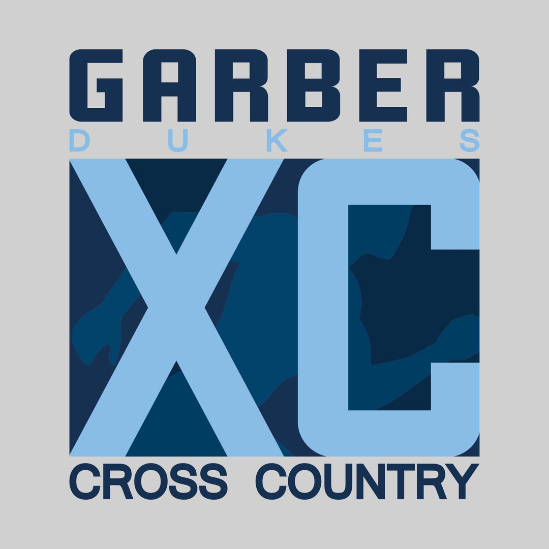 Garber Dukes - Cross Country - XC with Runner Silhouette