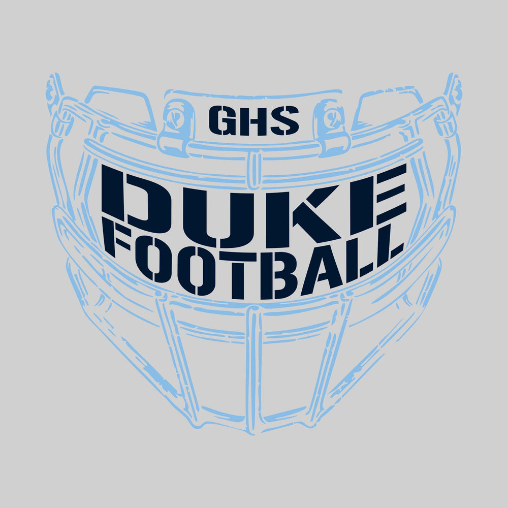 Garber Dukes - Football - Facemask with Text