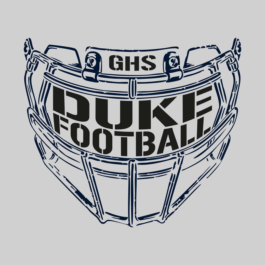 Garber Dukes - Football - Facemask with Text