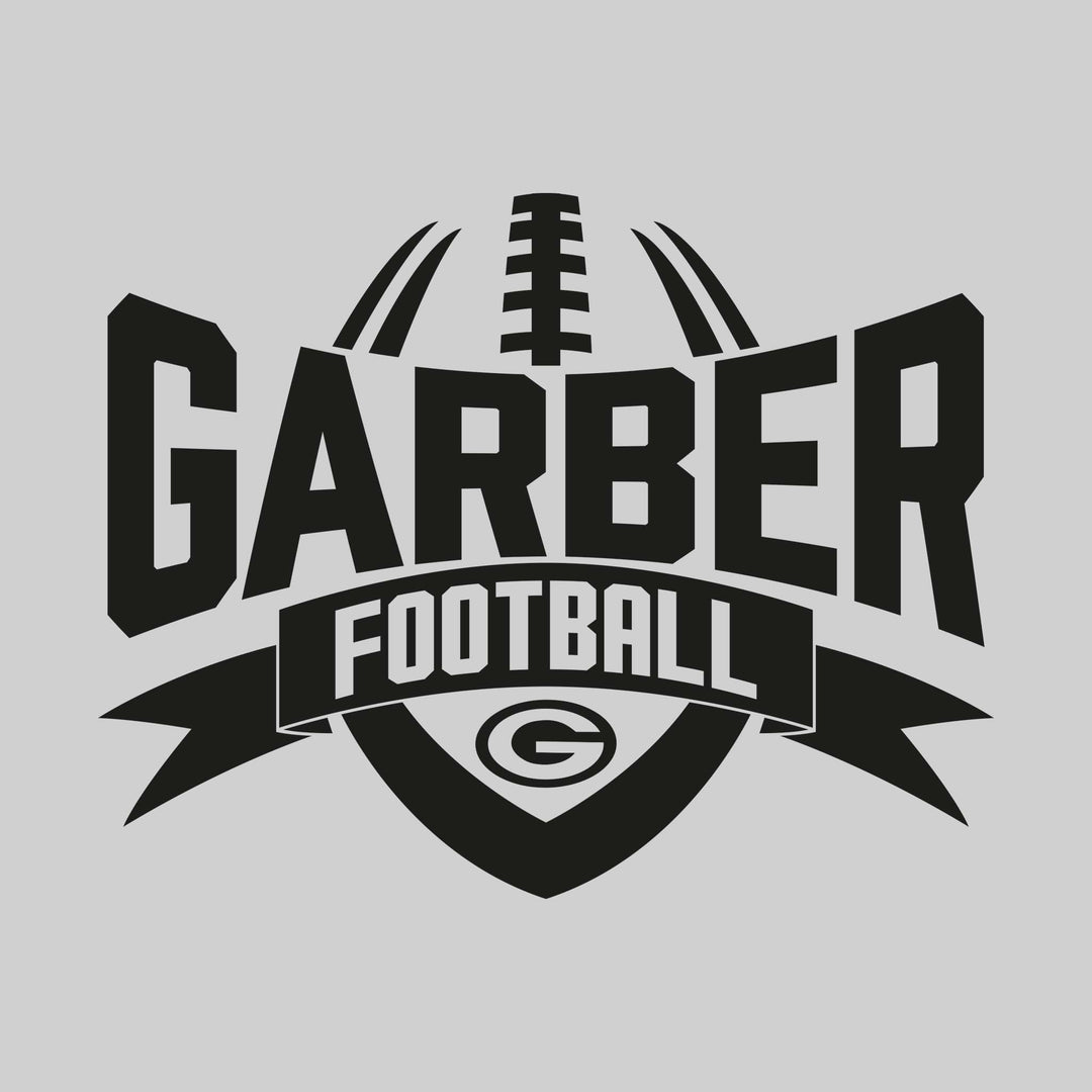 Garber Dukes - Football - School Name with Football Shape and Banner