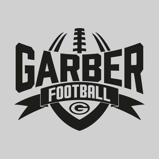 Garber Dukes - Football - School Name with Football Shape and Banner