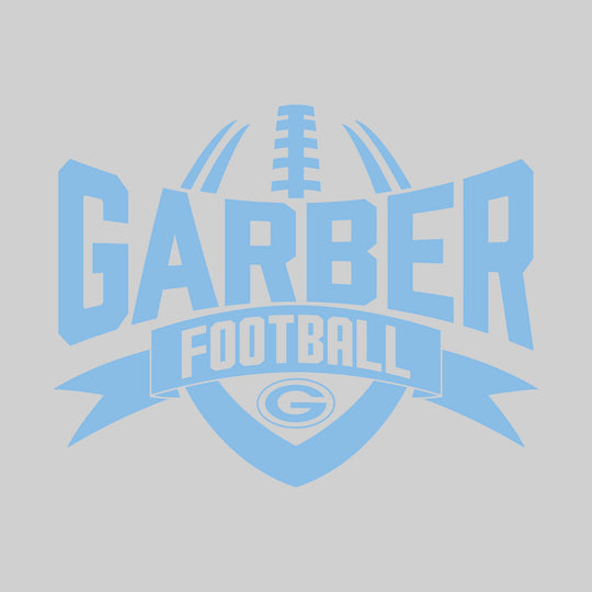 Garber Dukes - Football - School Name with Football Shape and Banner