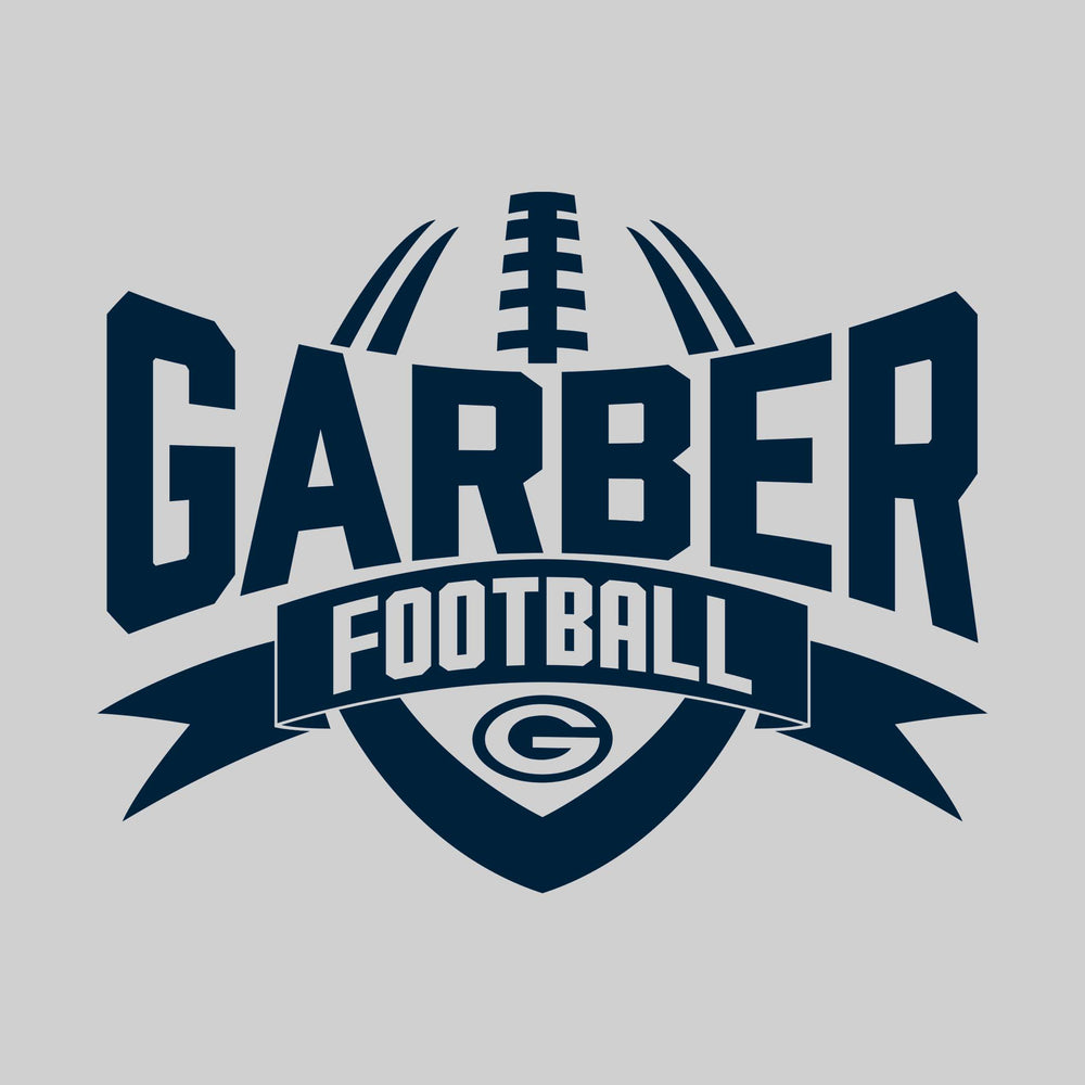 Garber Dukes - Football - School Name with Football Shape and Banner