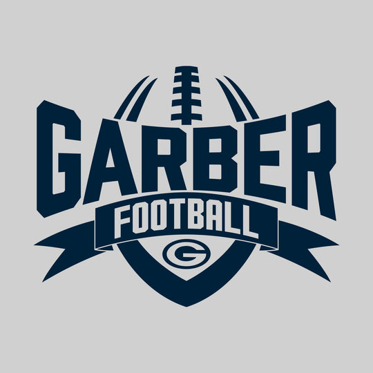 Garber Dukes - Football - School Name with Football Shape and Banner