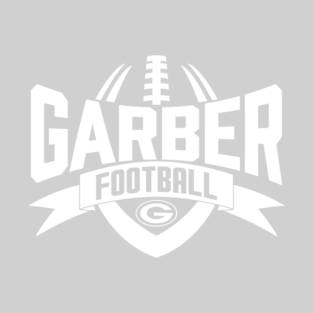 Garber Dukes - Football - School Name with Football Shape and Banner