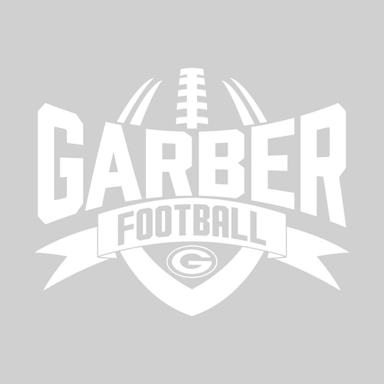 Garber Dukes - Football - School Name with Football Shape and Banner