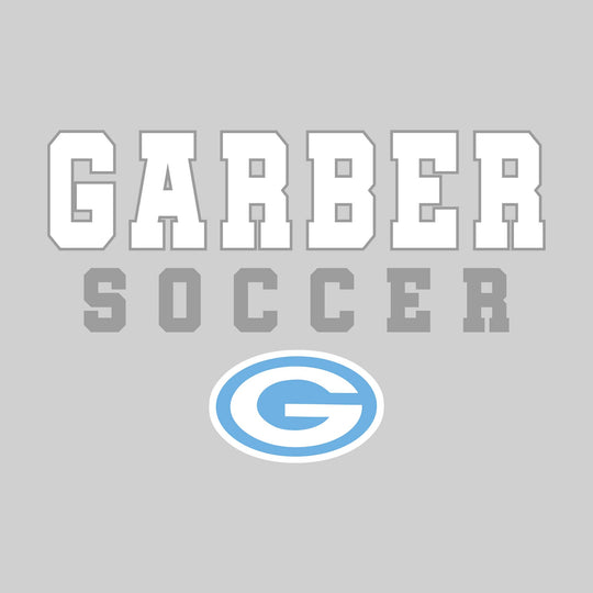 Garber Dukes - Soccer - Outlined School Name with Soccer &amp; Mascot