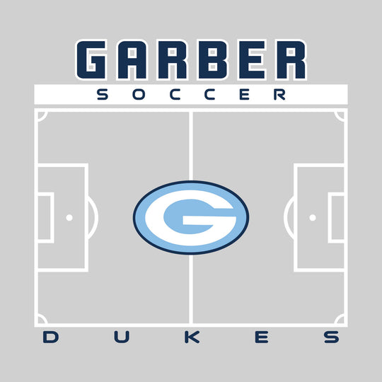 Garber Dukes - Soccer - Pitch Lines with School Name &amp; Mascot