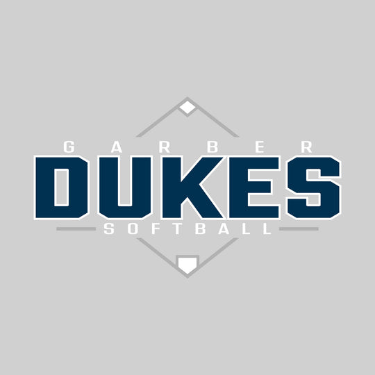 Garber Dukes - Softball - Baseball Diamond with School Name