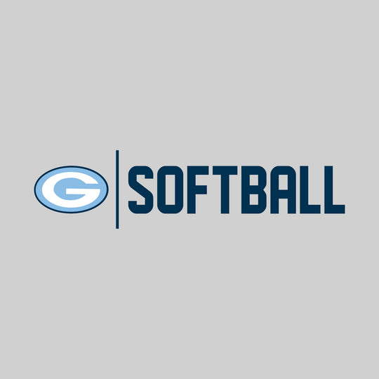 Garber Dukes - Softball - Mascot with Divider &amp; Softball Text