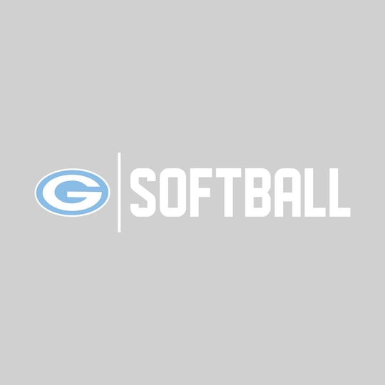 Garber Dukes - Softball - Mascot with Divider &amp; Softball Text