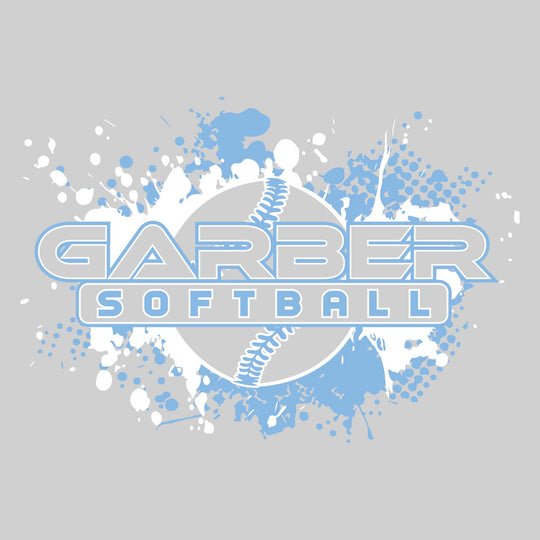 Garber Dukes - Softball - Softball with Paint Splatters