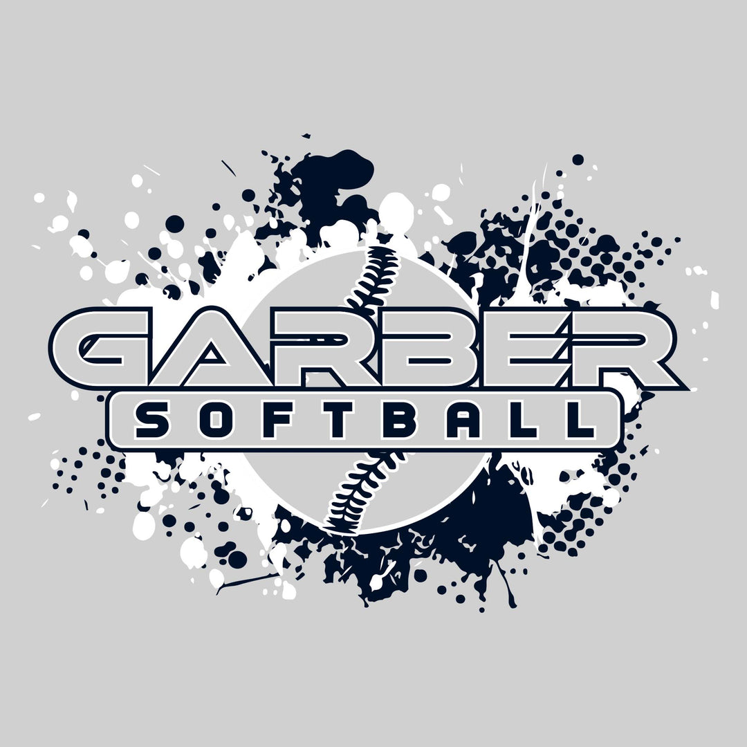 Garber Dukes - Softball - Softball with Paint Splatters