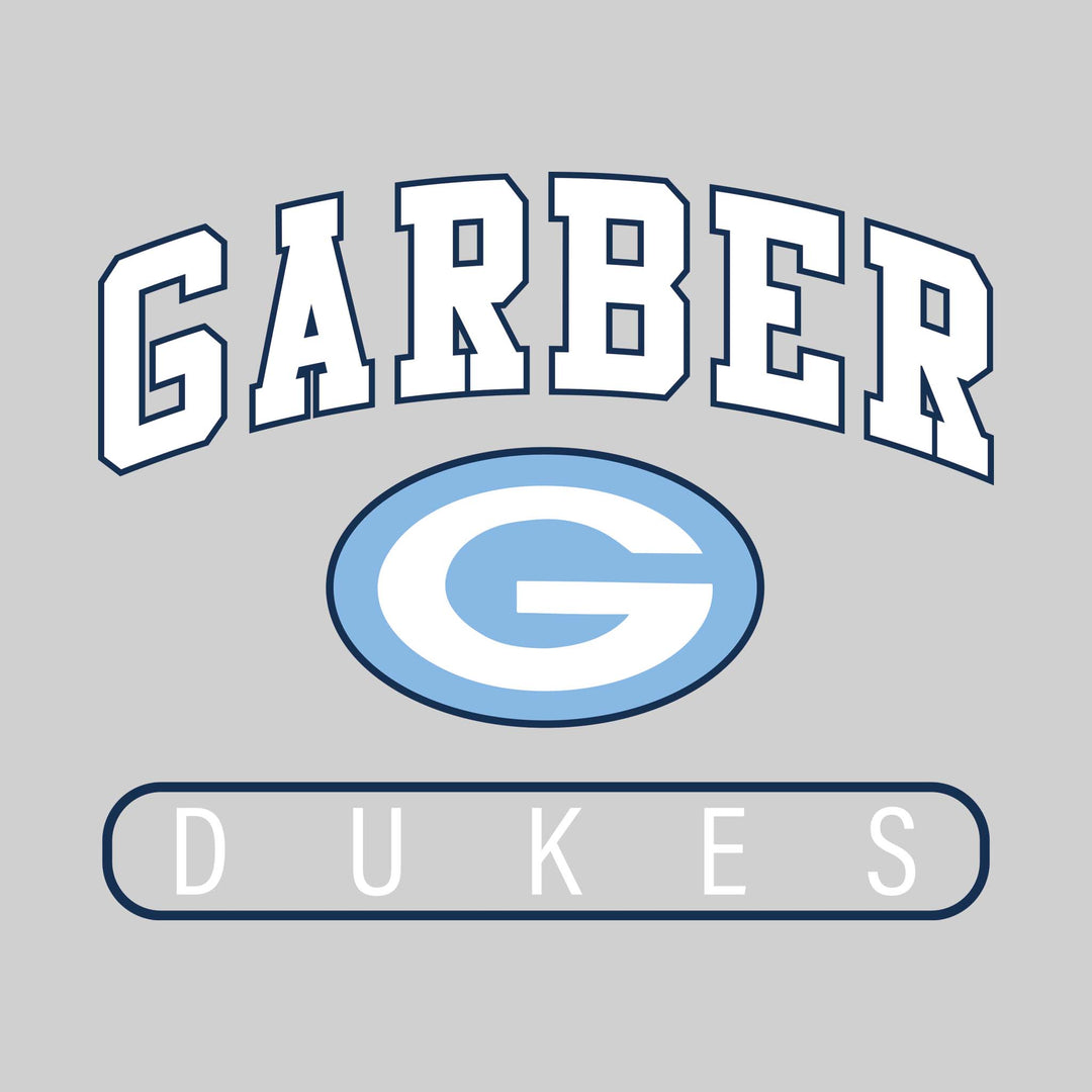 Garber Dukes - Spirit Wear - Arched Garber with Mascot