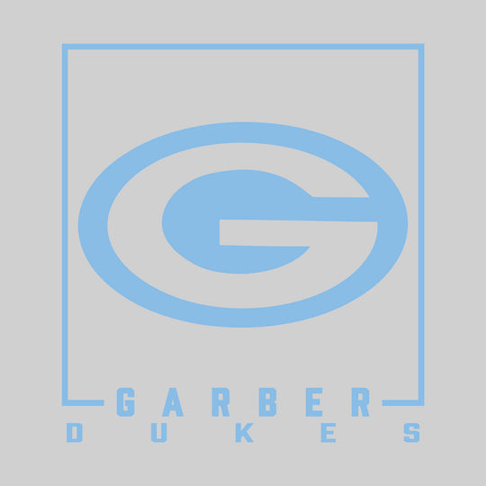 Garber Dukes - Spirit Wear - Boxed Mascot with School Name