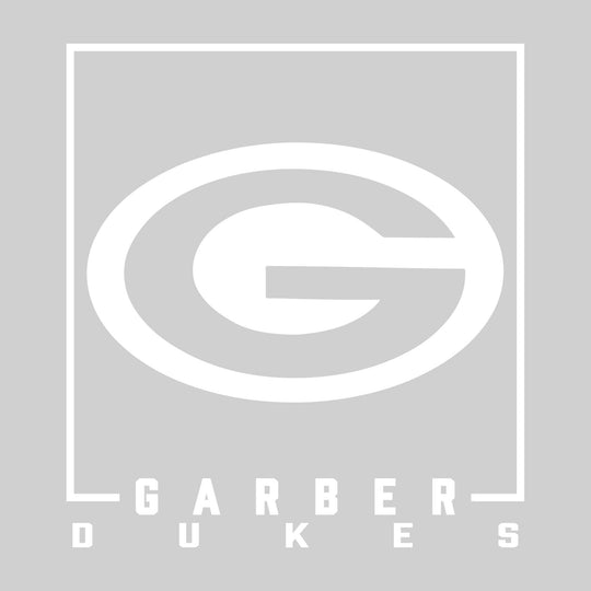 Garber Dukes - Spirit Wear - Boxed Mascot with School Name