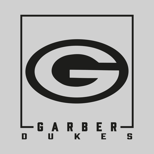Garber Dukes - Spirit Wear - Boxed Mascot with School Name