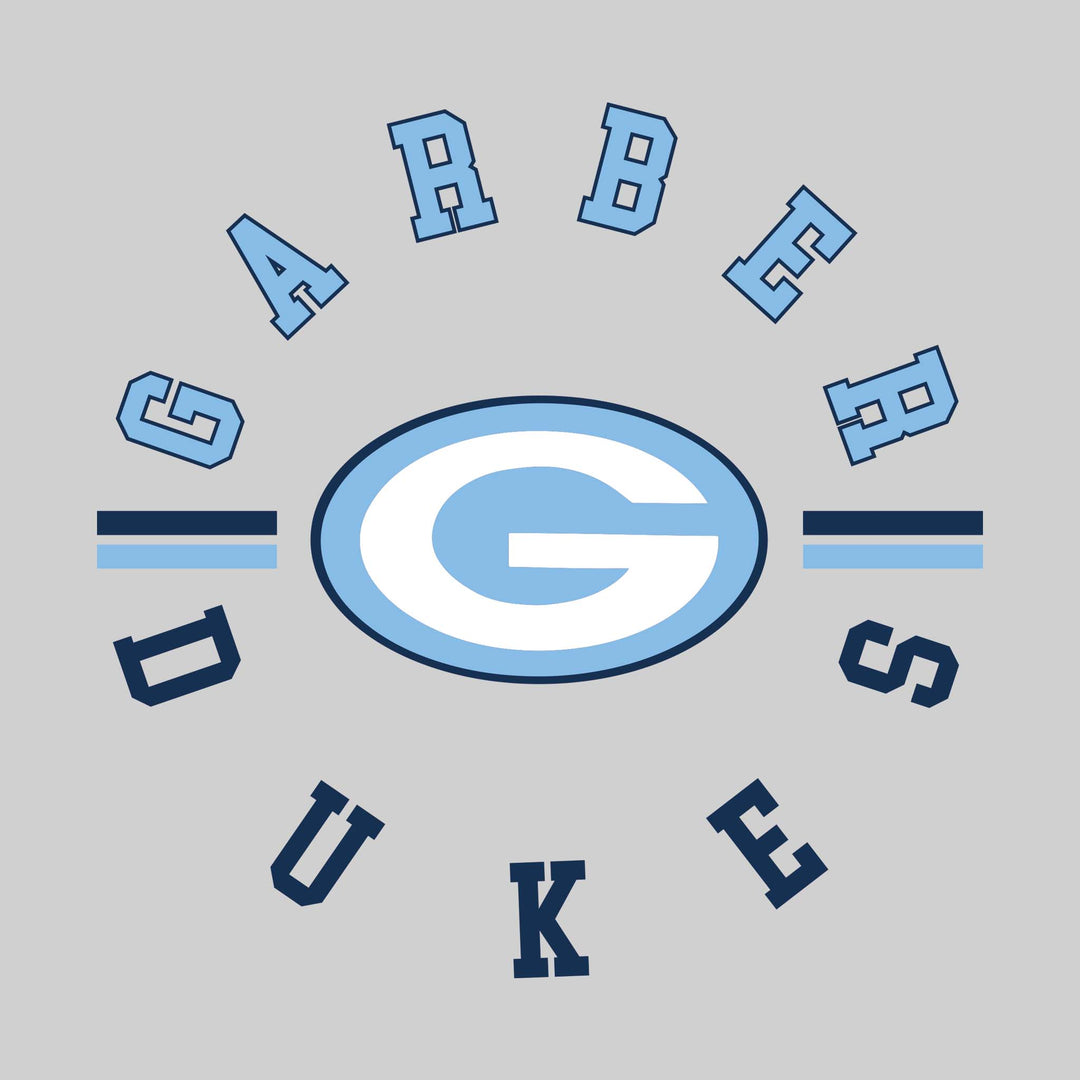 Garber Dukes - Spirit Wear - Circular Text with Mascot