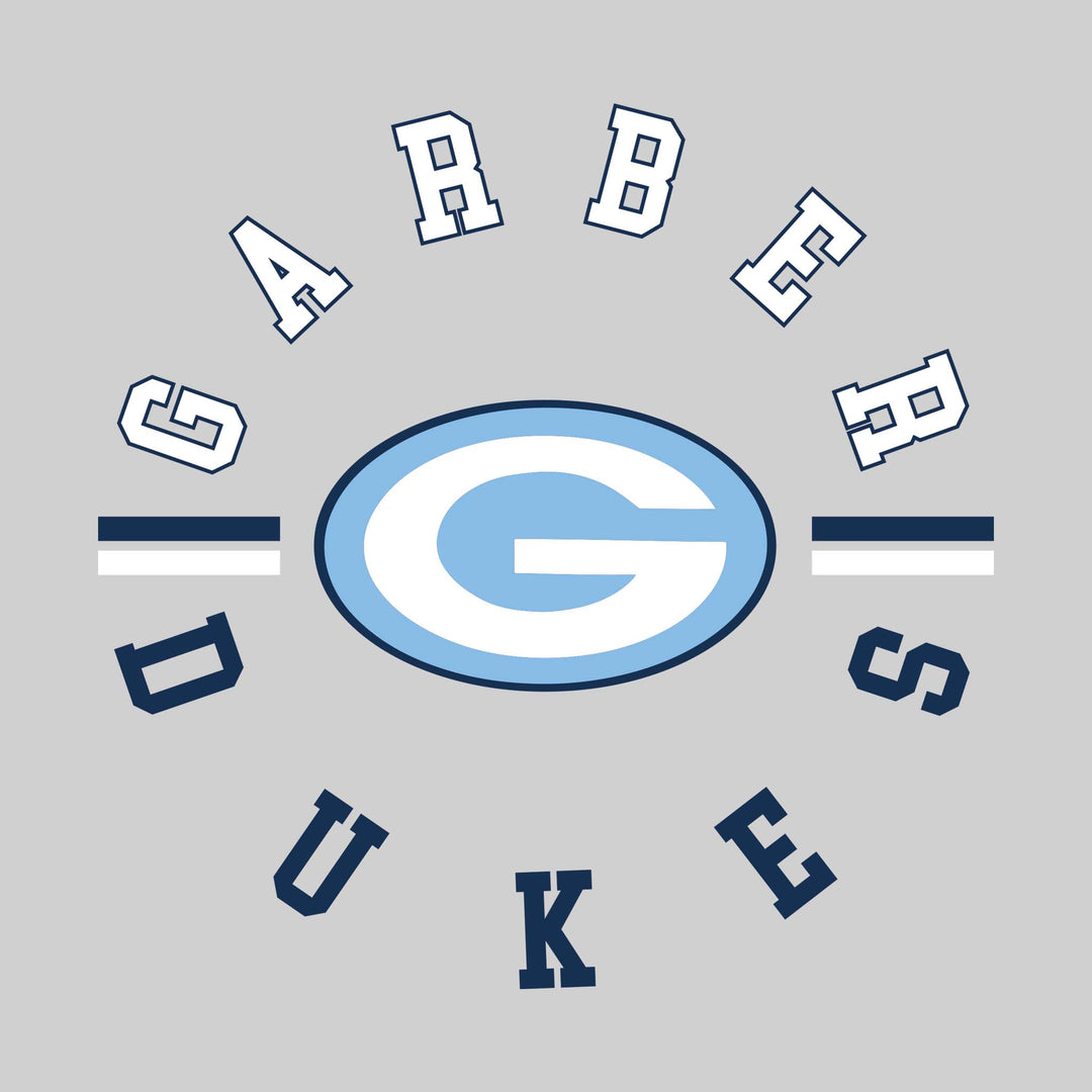 Garber Dukes - Spirit Wear - Circular Text with Mascot