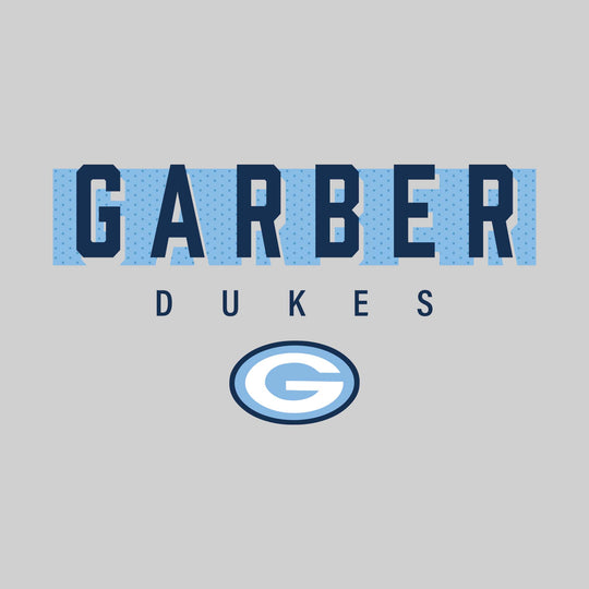 Garber Dukes - Spirit Wear - Garber with Cutout Shadow and Mascot