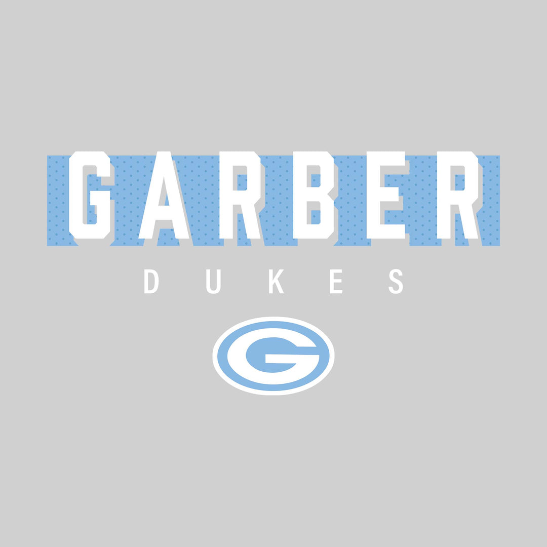 Garber Dukes - School Spirit Wear - Garber with Cutout Shadow and Mascot