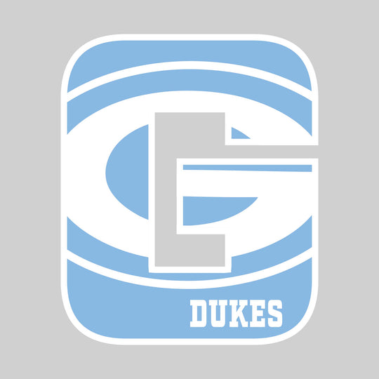 Garber Dukes - Spirit Wear - G with Inset Mascot and Mascot Name