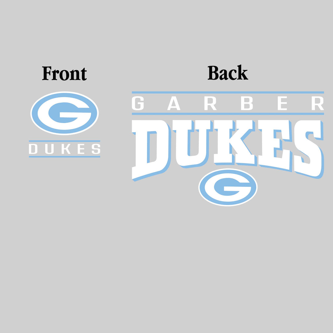 Garber Dukes - Spirit Wear - Mascot Over Bracketed Name