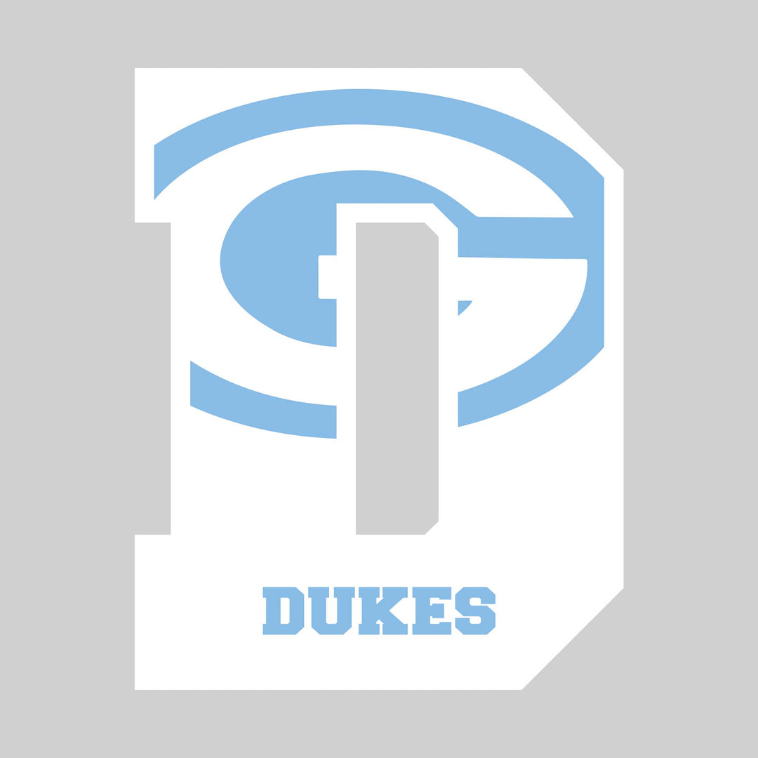 Garber Dukes - Spirit Wear - Oversized Letter with Mascot Inset