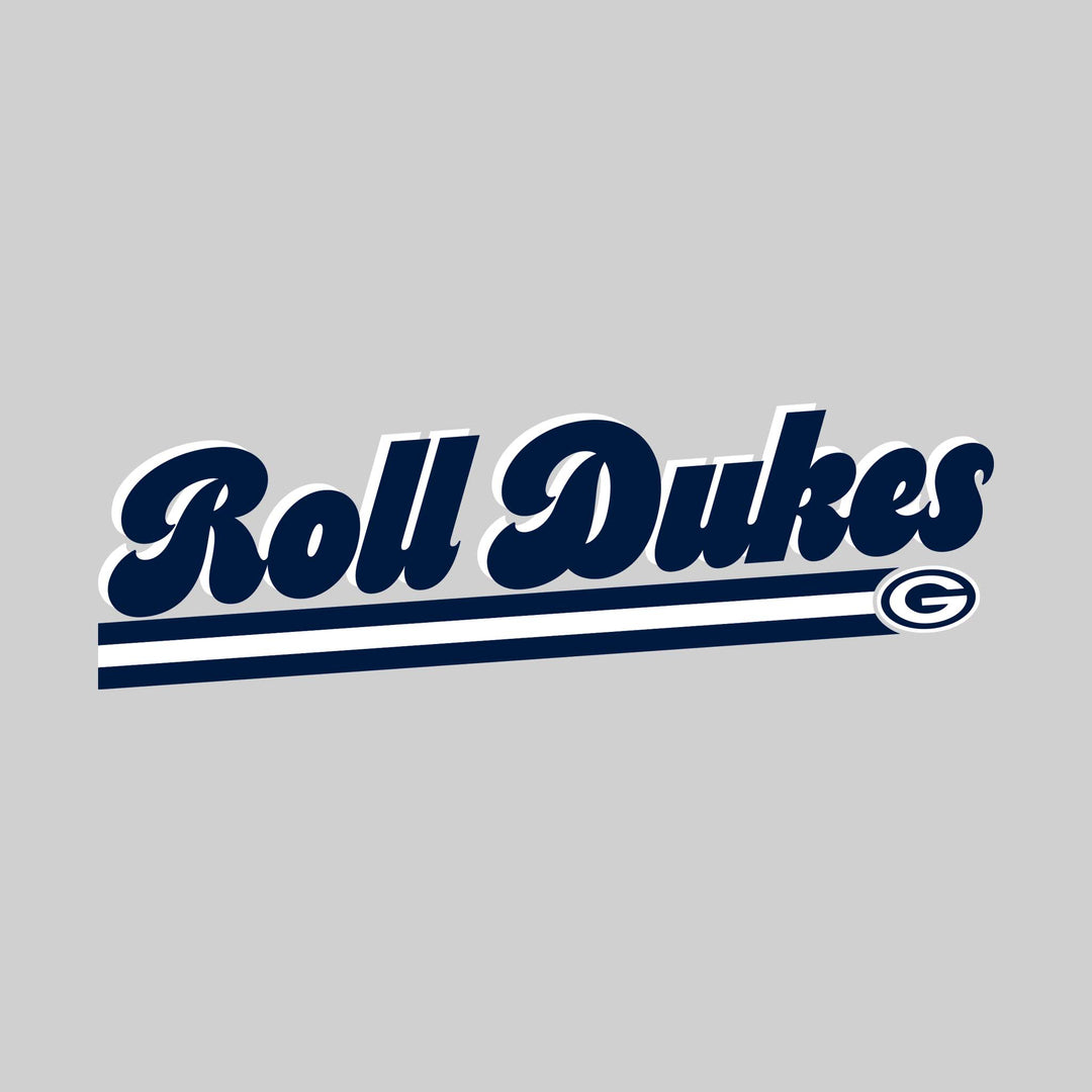 Garber Dukes - Spirit Wear - Roll Dukes - Retro Script Text