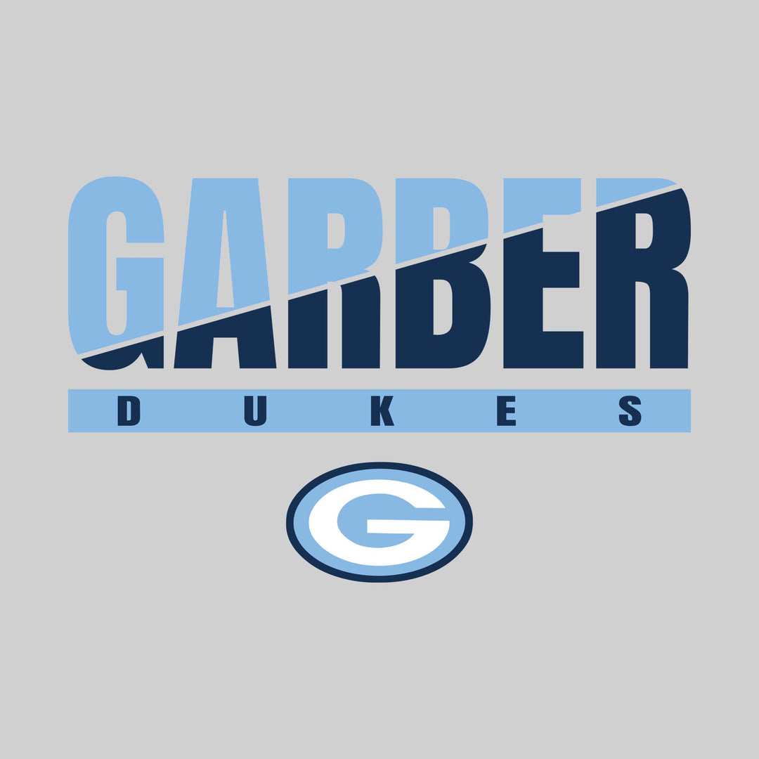 Garber Dukes - School Spirit Wear - Split-Color Garber with Logo