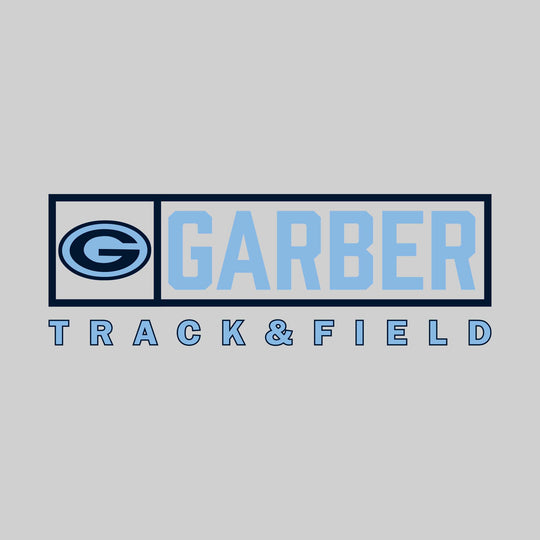 Garber Dukes - Track & Field - Framed Mascot & School Name